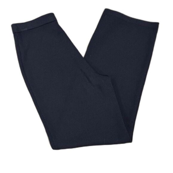 St. John Caviar Vintage Knit Navy Blue Pants - Size 8 - Picture 3 of 7